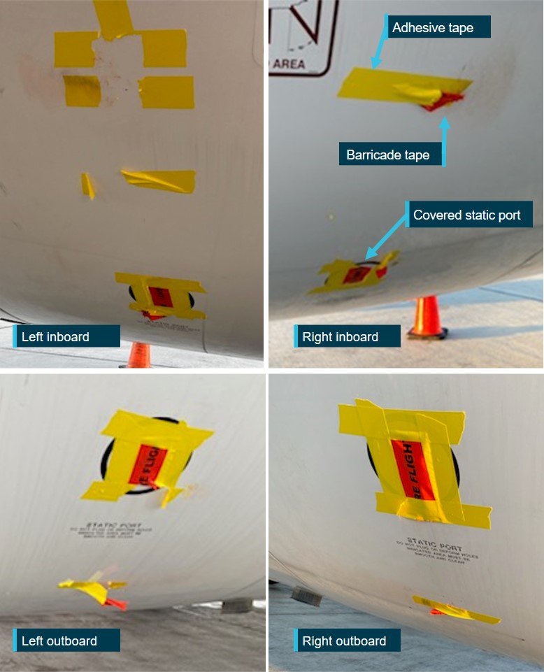 B789 Melbourne 2021 covered fan cowl static ports