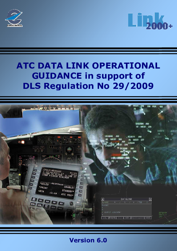ATC data link operational guidance in support of DLS Regulation No 29/ ...